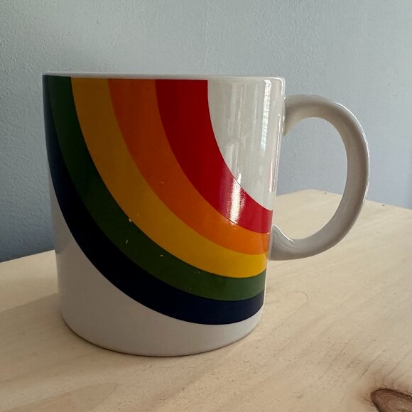 Vintage F.T.D.A Rainbow Ceramic Mug | 1984 Made in Korea - Picture 3 of 9